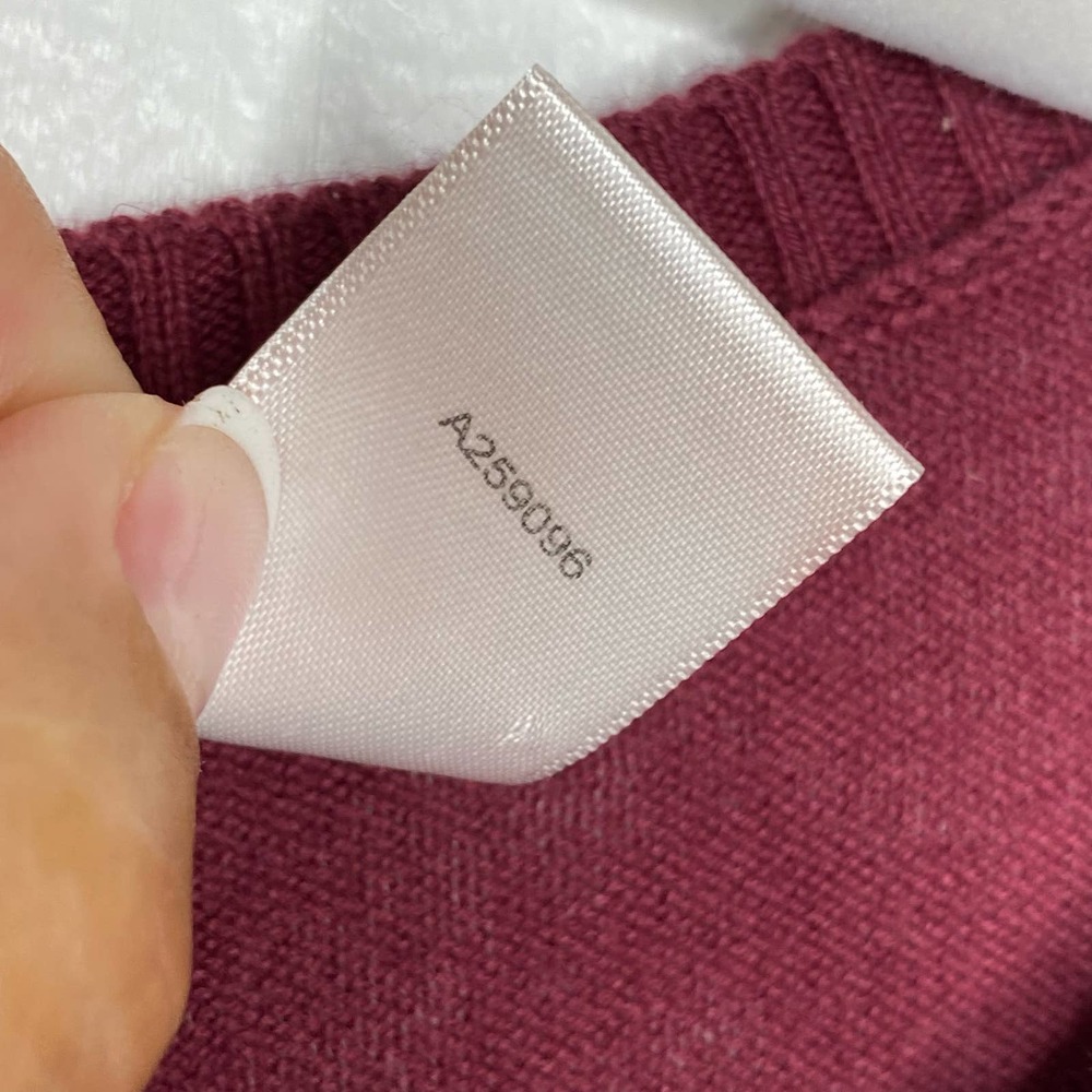 LOGO Lori Goldstein Maroon Hi Low Dress with Pockets Small - Picture 4 of 5